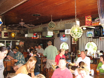 Inside the Lazy Flamingo on Sanibel Island