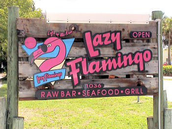 Lazy Flamingo Restaurant on Sanibel Island