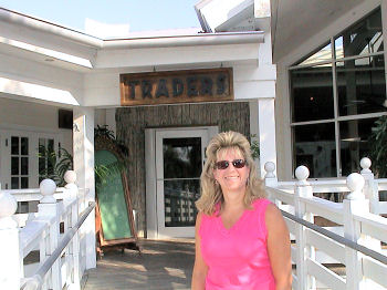 Susan at Traders Restaurant on Sanibel Island